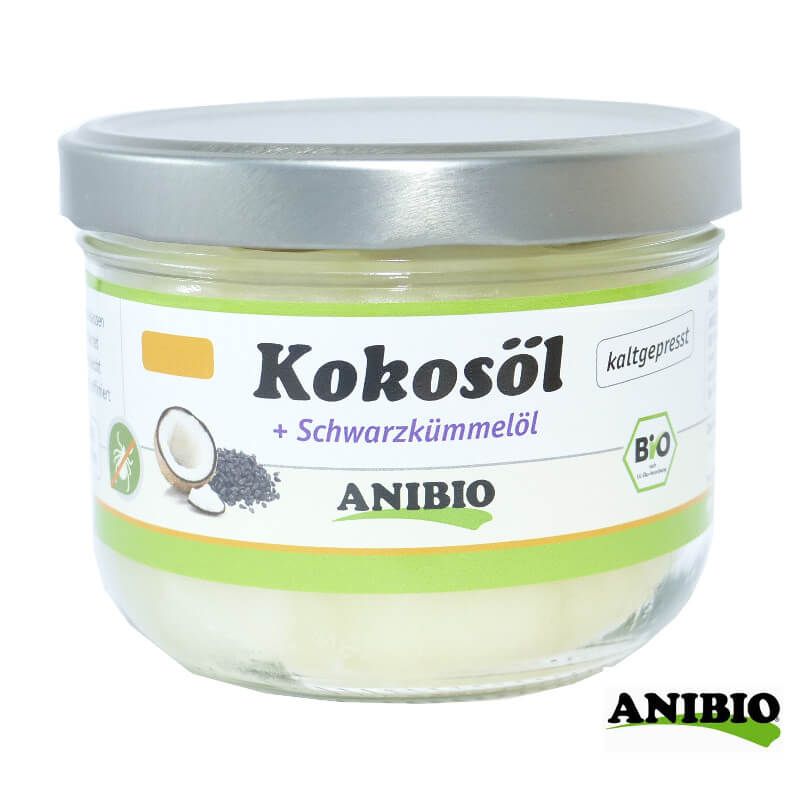 ANIBIO BIO Kokosöl mit Schwarzkümmelöl 200 ml
