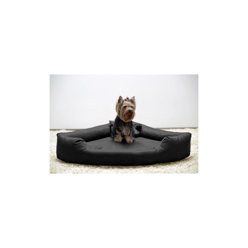 Tierlando Orthopädisches Hundebett TRIVIA Visco schwarz XL 120 x 120 x 22 cm